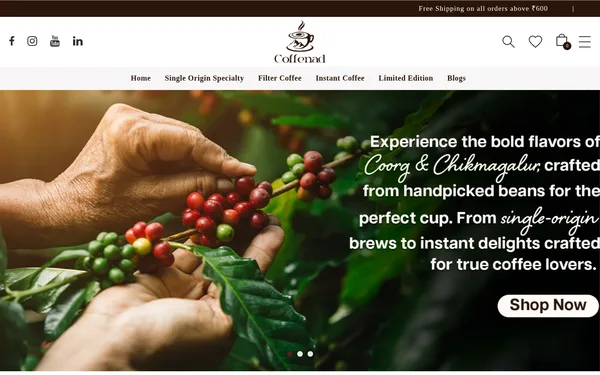 Coffenad - WebClixs Client Project