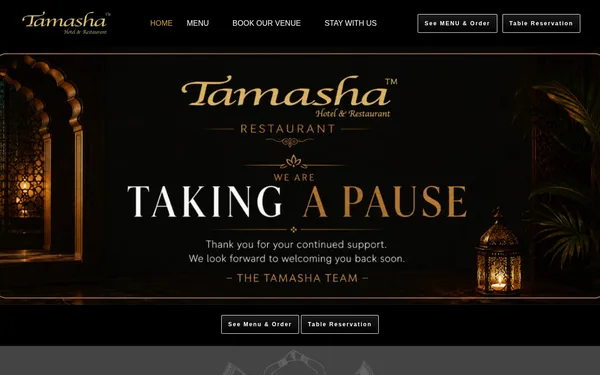 Tamasha UK - WebClixs Client Project