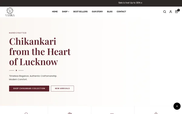 Vanika Fashion - WebClixs Client Project
